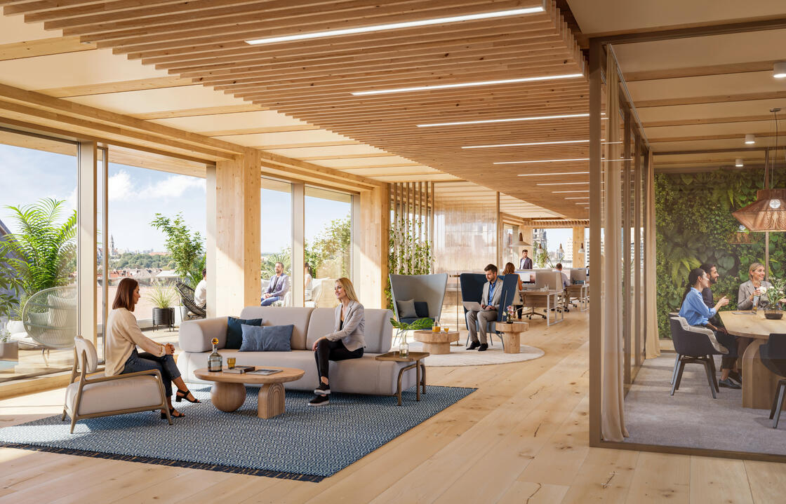 3D Interior Visualization of The Stack - Modern Office Spaces and Lobby in Munich_04 3D Interior Visualization of The Stack - Modern Office Spaces and Lobby in Munich_04