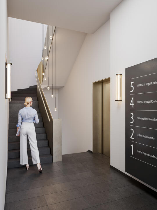 3D Interior Visualization of Office Spaces and Staircases_03 3D Interior Visualization of Office Spaces and Staircases_03